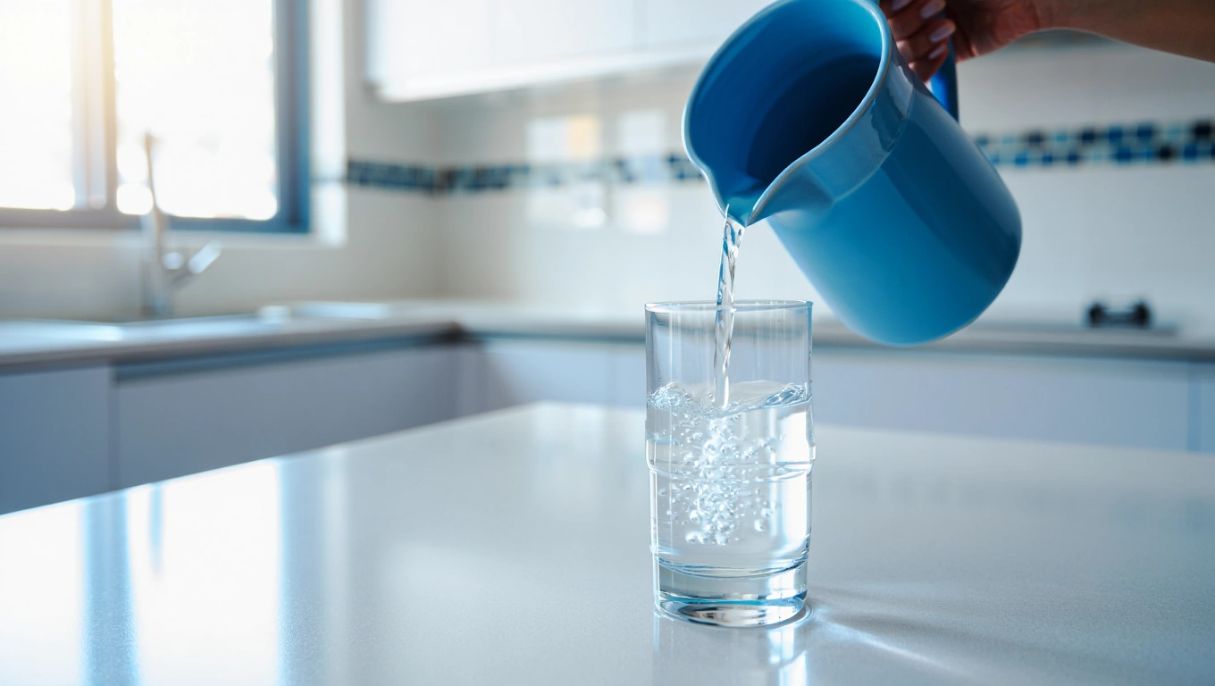 Pitcher Pouring Water Into A Glass